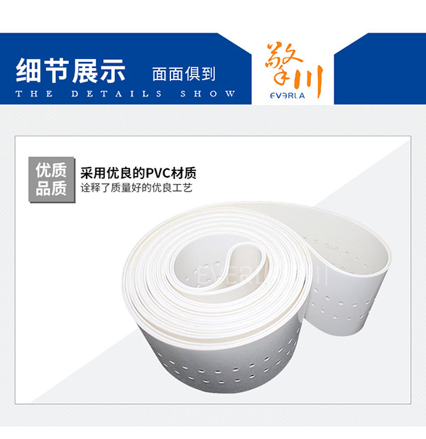 打孔吸風(fēng)機(jī)_白色PVC食品級輸送帶
