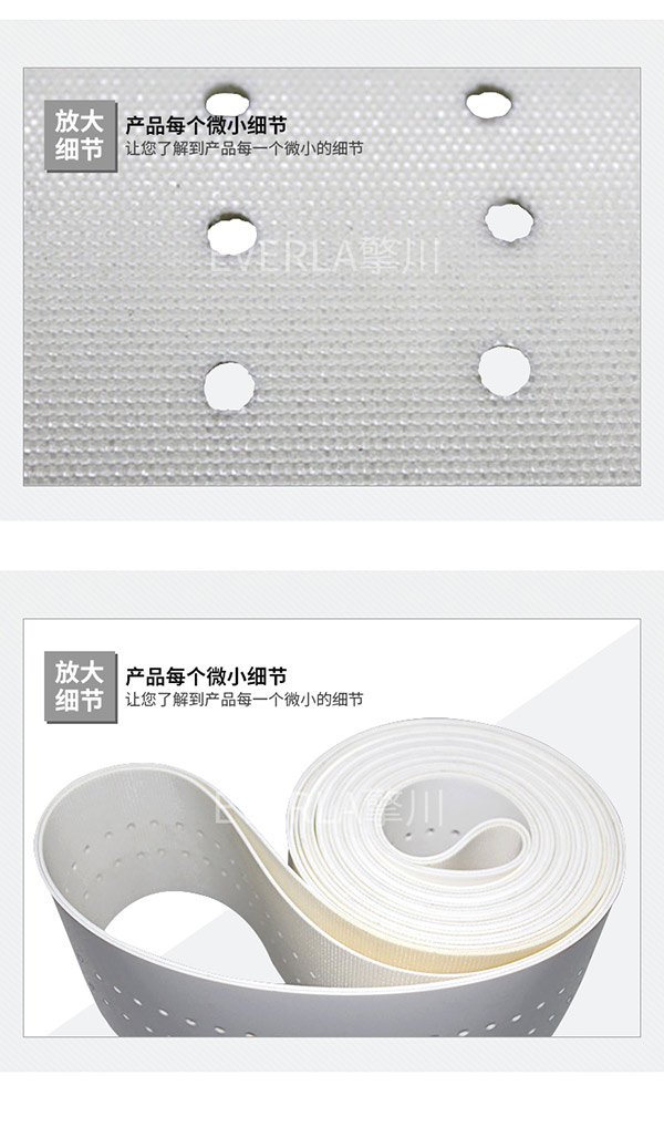 打孔吸風(fēng)機(jī)_白色PVC食品級輸送帶