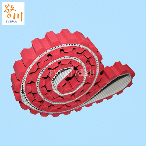 表面加紅膠開槽<a href='http://www.rongnl.com/' target='_blank'><u>PU同步帶</u></a>