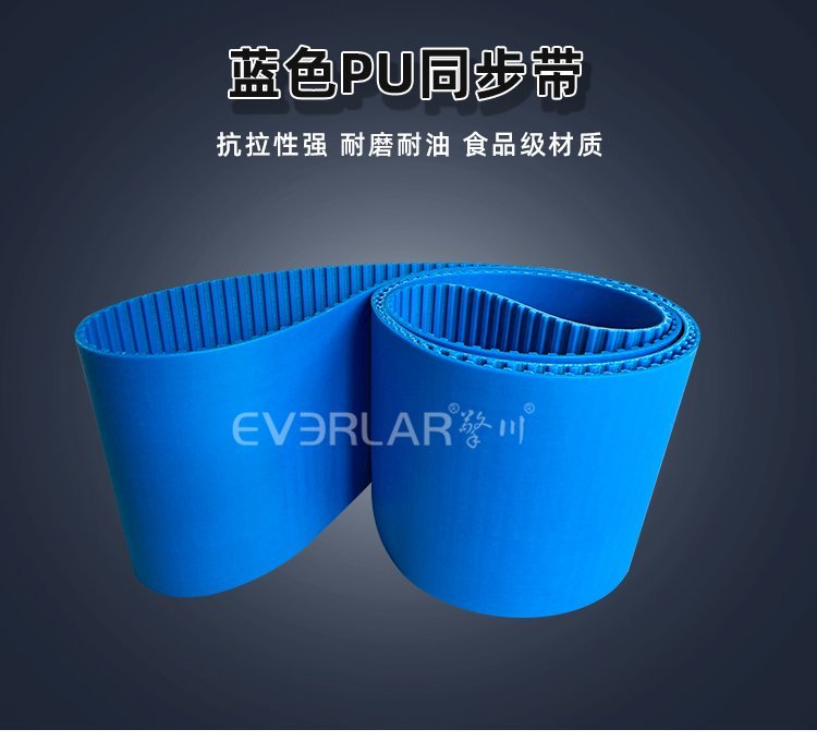 藍色PU同步帶：食品、醫(yī)藥等行業(yè)信賴的輸送 “神器”